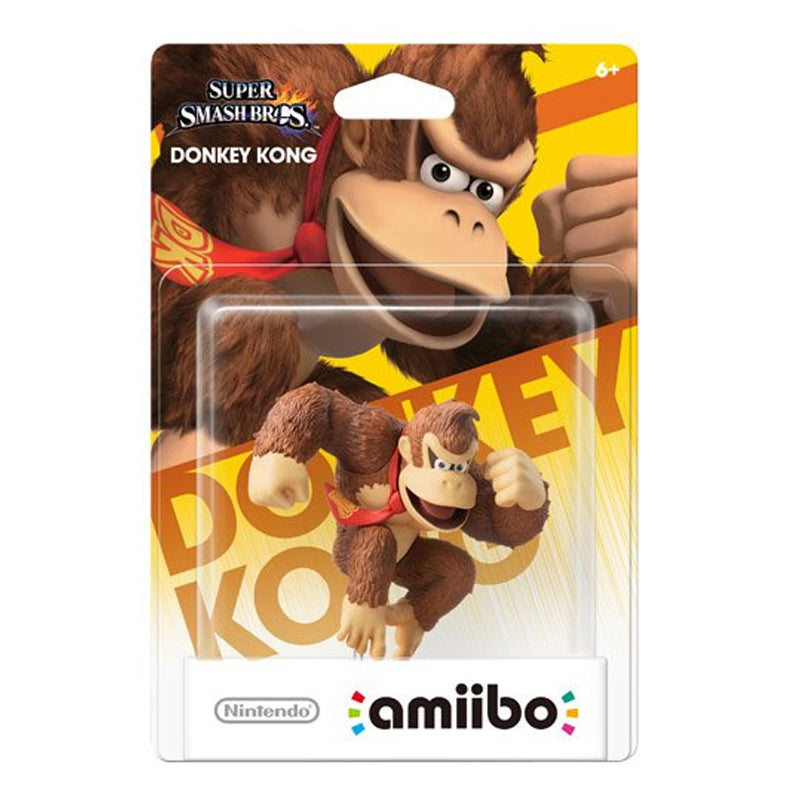 Super Smash Bros Amiibo Donkey Kong Figure - Collectible NFC Character for Nintendo Switch & Wii U - Perfect for Gaming Battles & Display