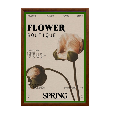 18x18 Designer Wood Snap Frames with 1