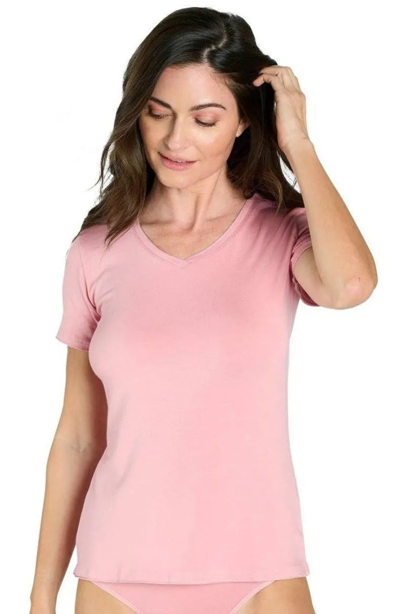 Stylish Women's Short Sleeve V-Neck T-Shirt - Soft Cotton Casual Tee for Everyday Wear | Perfect for Work, Gym & Weekend Outfits