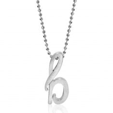 Alex Woo Little Autograph Pendant - Sterling Silver Necklace for Women, Elegant Personalized Jewelry Gift for Her - Perfect for Birthdays, Anniversaries & Special Occasions
