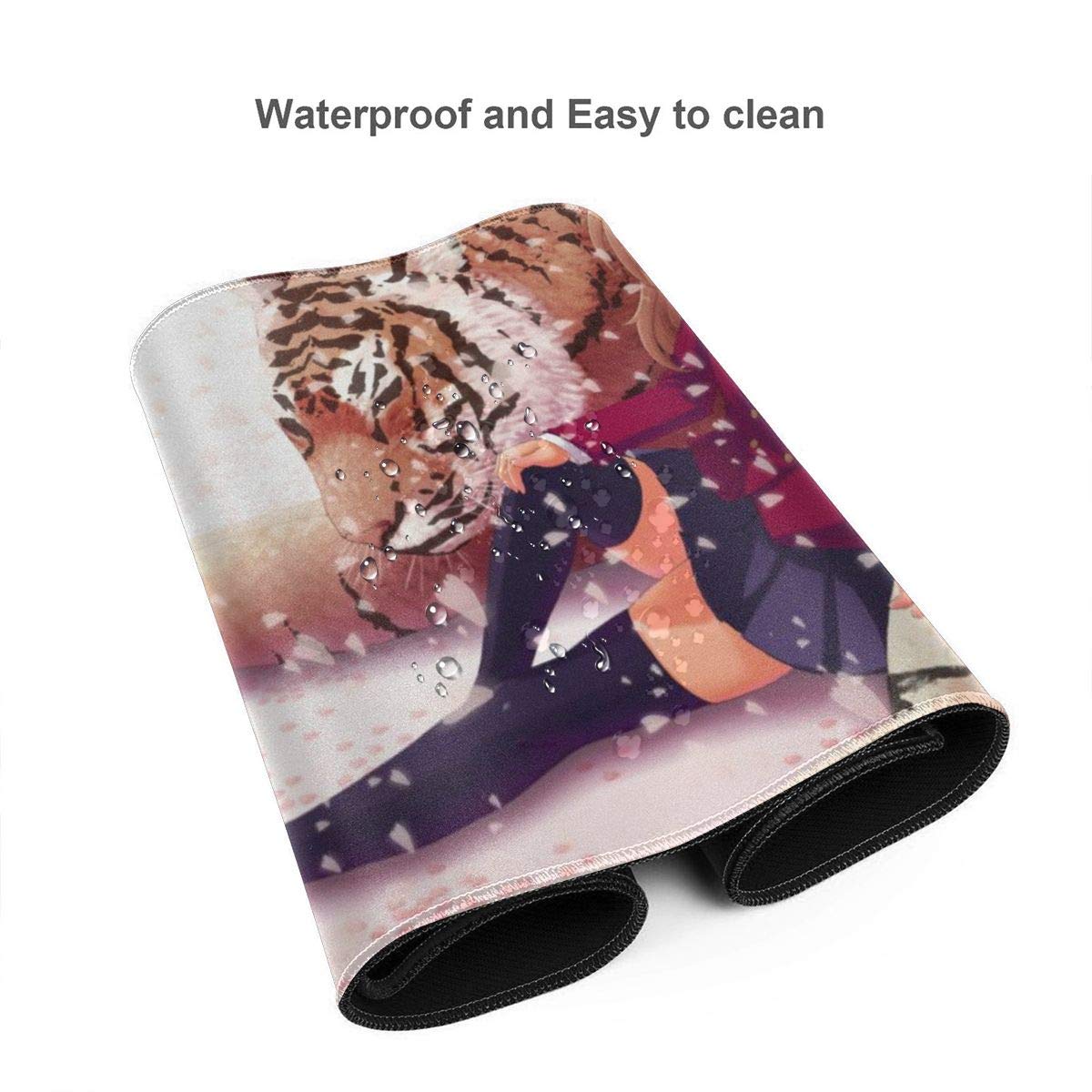 Toradora! Anime Gaming Mouse Pad - Large 15.8x29.5 Inch Non-Slip Rubber Base with Stitched Edges - Perfect for PC, Laptop & Office Desk Setup