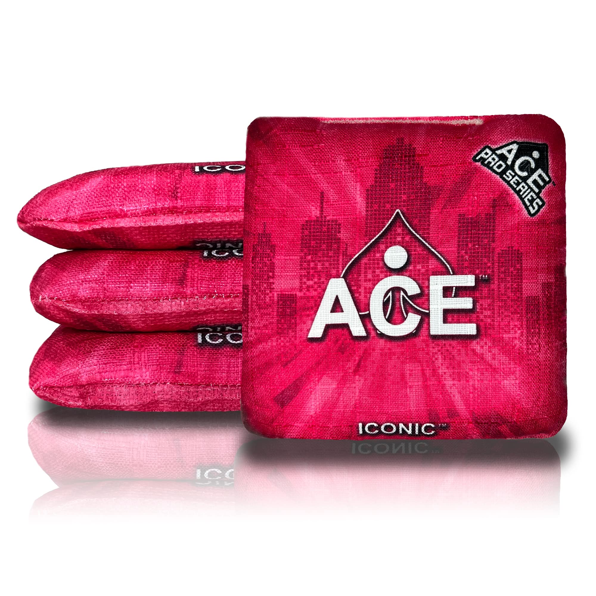 ACE Pro Cornhole Bags Set of 4 - Dual Sided All-Weather Slick Stick Bags with PRO Kit | Includes Optional Break-in Service & Carrying Case | Perfect for Backyard Parties, Tailgating & Outdoor Games