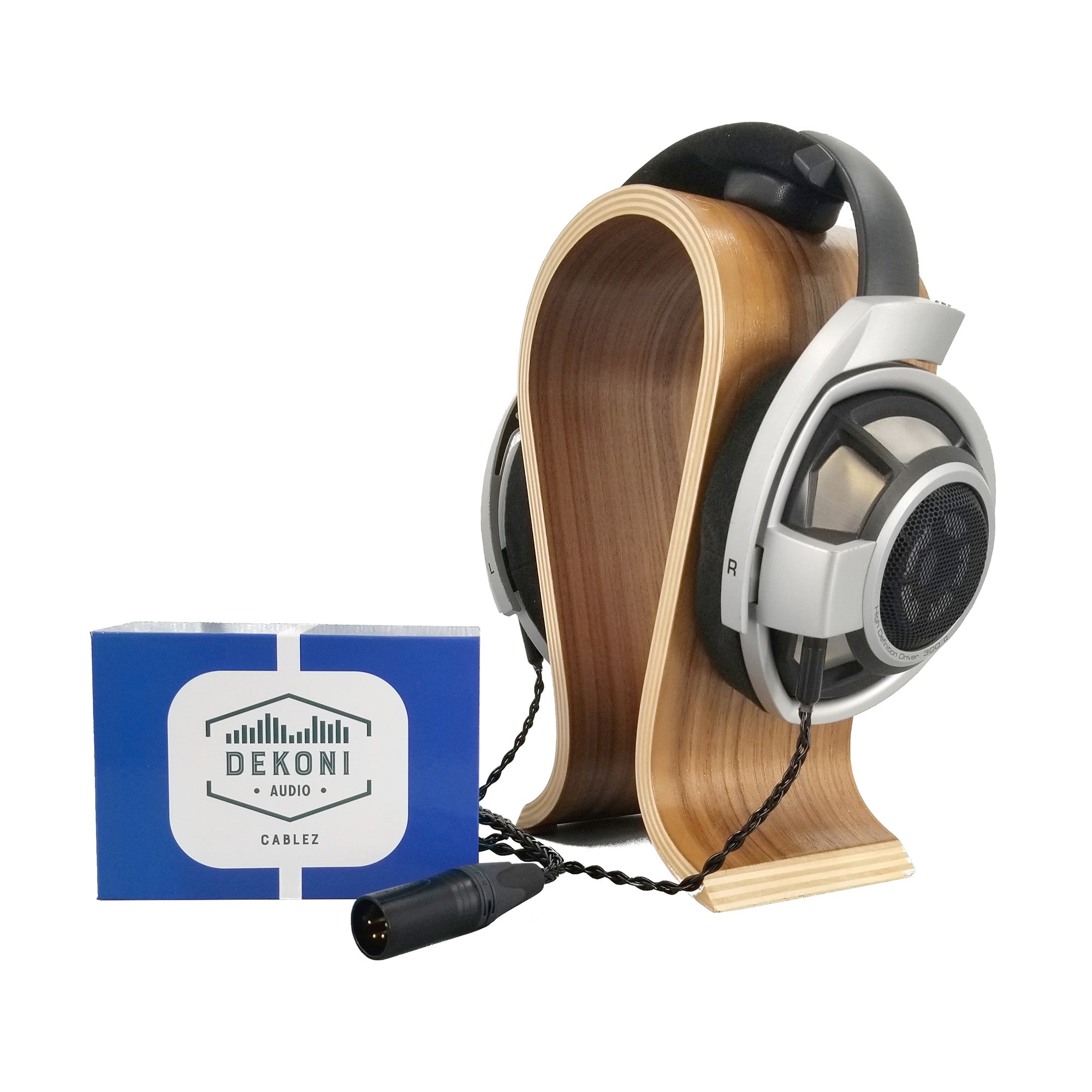 Dekoni Audio Premium Balanced 4-Pin XLR Cable for Sennheiser HD800 HD800S Headphones - High-Quality Audiophile Upgrade for Home Studio & Professional Listening
