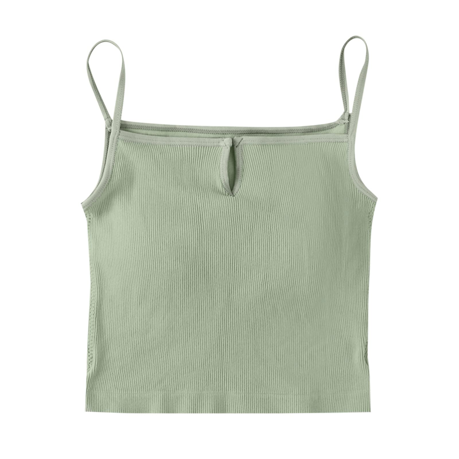Wireless Padded Sports Bra for Women - Adjustable Straps, Comfortable Mini Camisole Design - Perfect for Yoga, Running & Gym Workouts