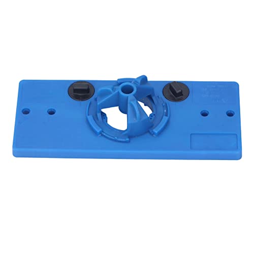 Premium Concealed Hinge Jig Kit - Hinge Drilling Template Guide with Punch Locator for Cabinet & Cupboard Door Installation (Blue) - Perfect for DIY Home Improvement & Professional Woodworking Projects