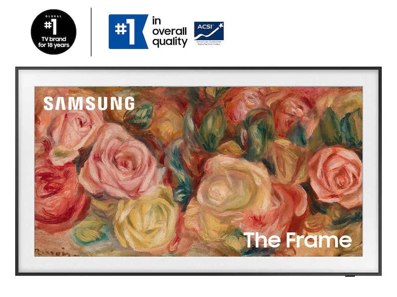 Samsung The Frame QLED 4K Smart TV - 55 Inch LS03D Series with Art Mode & Customizable Bezels - Perfect for Living Room Decor & Home Theater Setup
