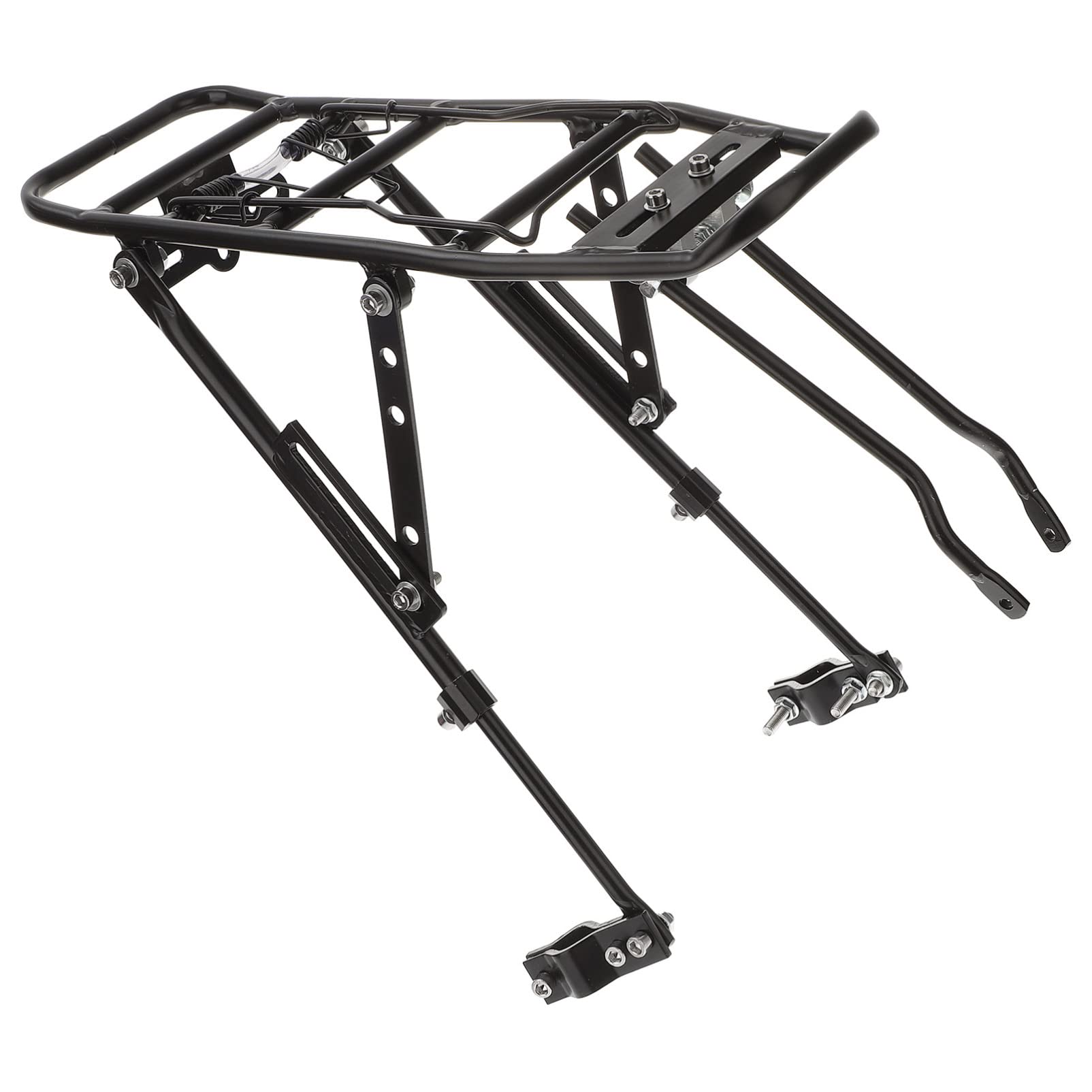 NOLITOY Adjustable Aluminum Alloy Rear Bike Rack - Universal Bolt-On Bicycle Carrier for Road Bikes & Mountain Bikes (MTB) - Perfect for Commuting, Touring & Grocery Hauling