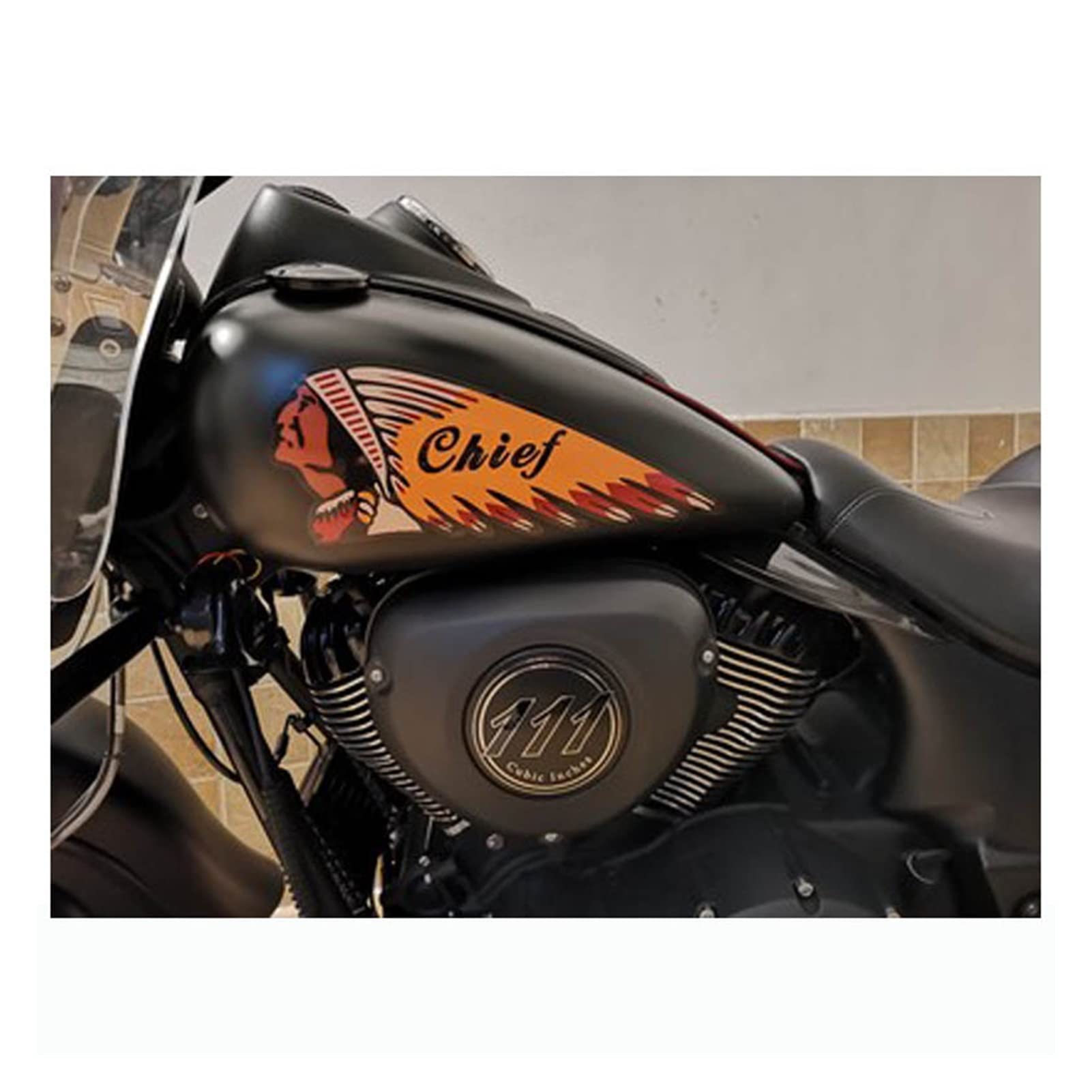 Indian Motorcycle Fuel Tank Pad - Anti-Slip Protector Stickers with Side Protection Decals - Durable Accessories for Indian Scout, Chief & Chieftain - Perfect for Long Rides & Custom Bike Styling
