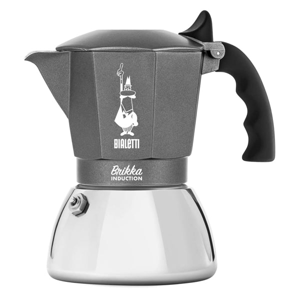 Bialetti Brikka Moka Pot - 3 Cup Stovetop Espresso Maker for Induction Cooktops | Perfect for Home Coffee Brewing & Camping Trips