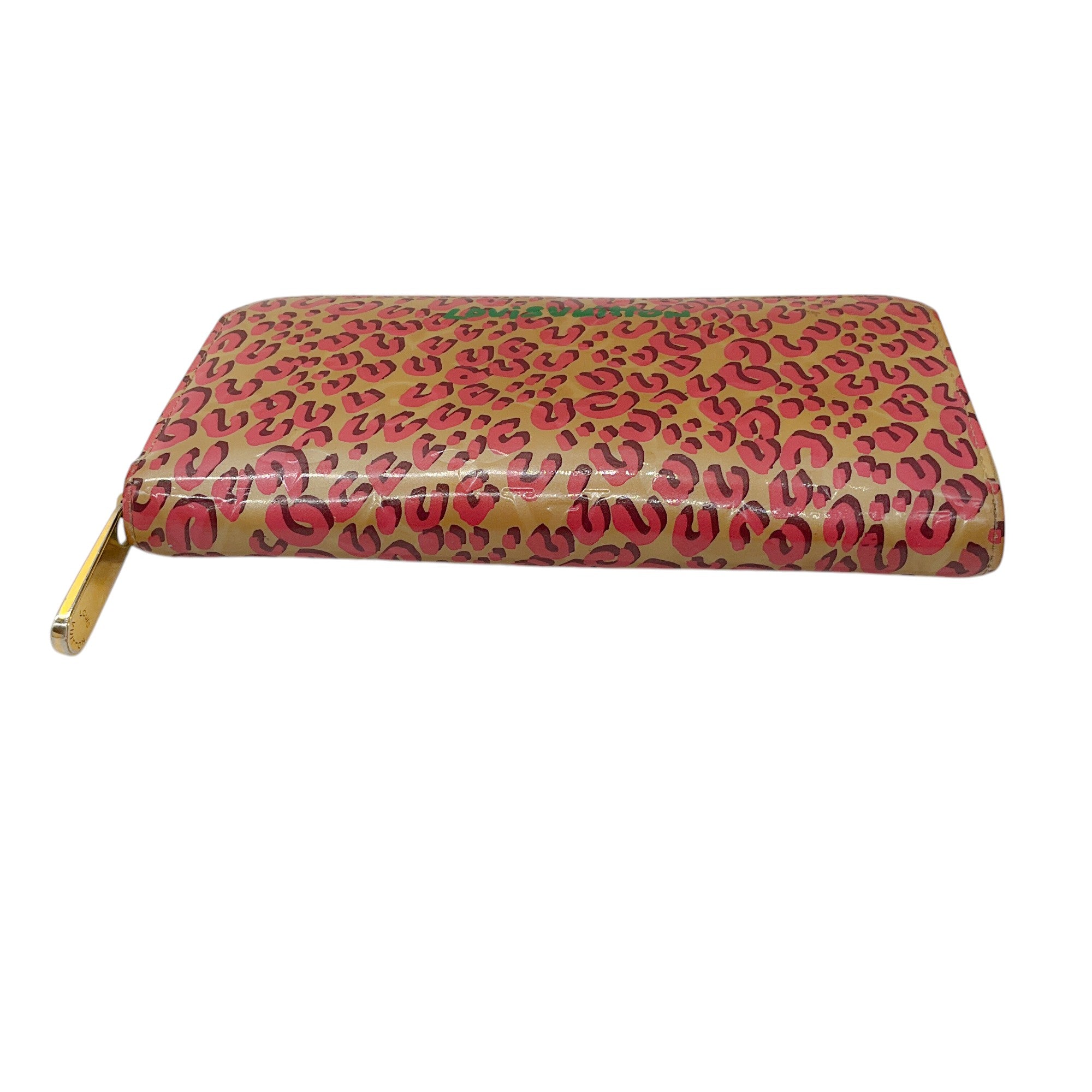 Louis Vuitton Zip Around Wallet in Beige, Pink & Green - Luxury Printed Designer Wallet for Women, Perfect for Everyday Use & Travel Accessories