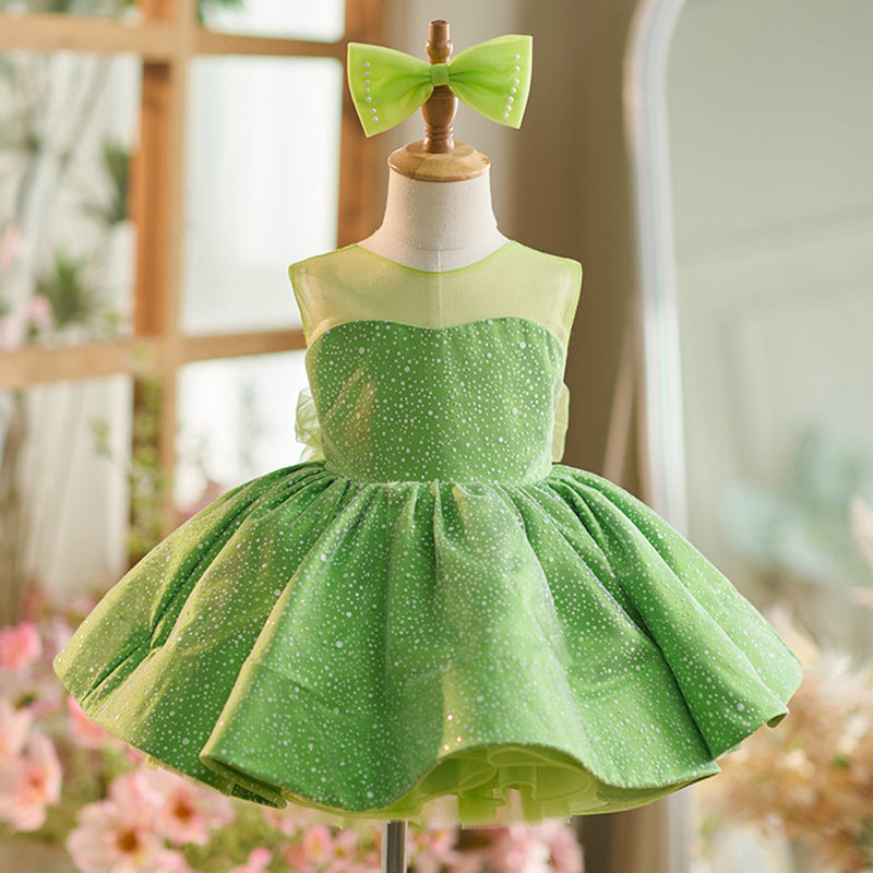 Elegant Baby Girl Party Dress - Toddler Puffy Princess Birthday Dress for Special Occasions | Perfect for Birthday Parties, Photo Shoots & Holiday Celebrations
