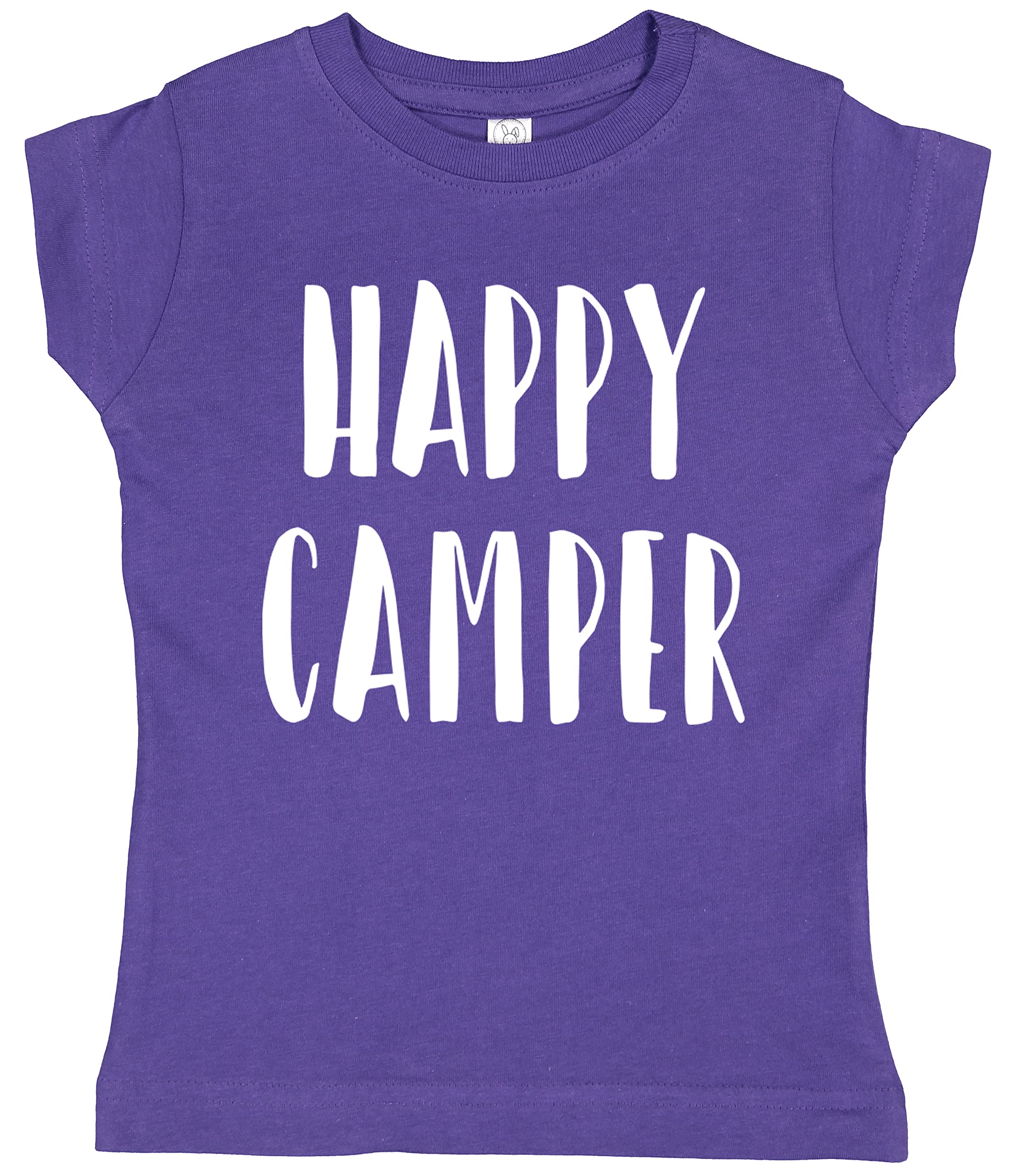 Happy Camper Kids Camping T-Shirt - Outdoor Adventure Tee for Boys & Girls - Perfect for Hiking, Backyard Camping & Family Trips