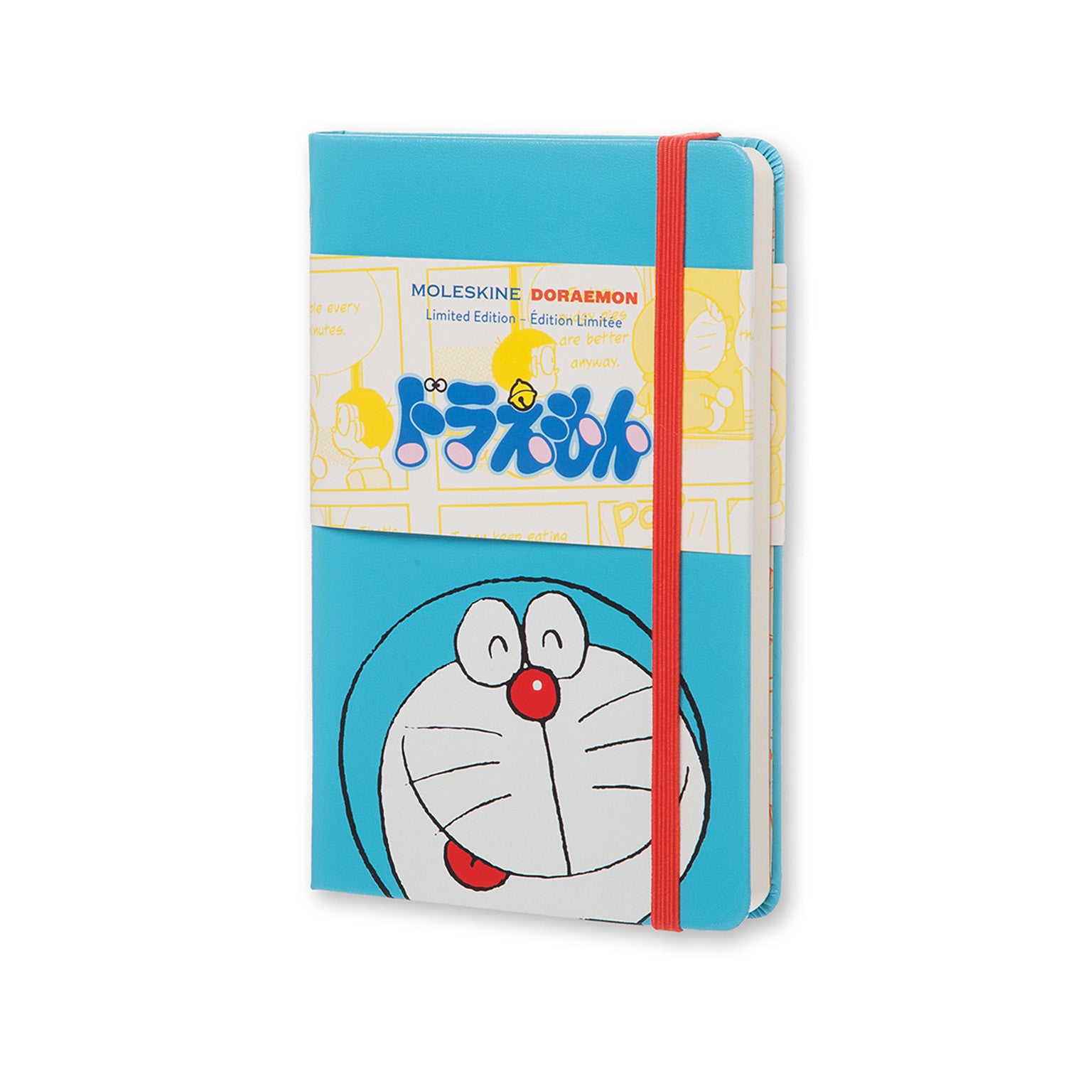 Moleskine Limited Edition Doraemon Hard Cover Plain Notebook - Perfect for Journaling, Sketching & Collectible Gifts for Anime Fans