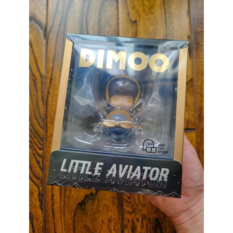 DIMOO Little Aviator Limited Edition Collectible Figure - Cute Cartoon Character Statue for Home Decor, Office Display & Gift Giving