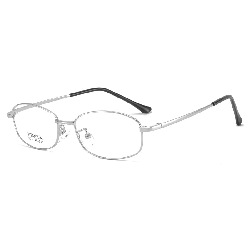 Bclear Women's Full Rim Oval Square Titanium Eyeglasses 48017 - Lightweight & Durable Frame for Work, Reading & Fashion (Available in Multiple Colors)