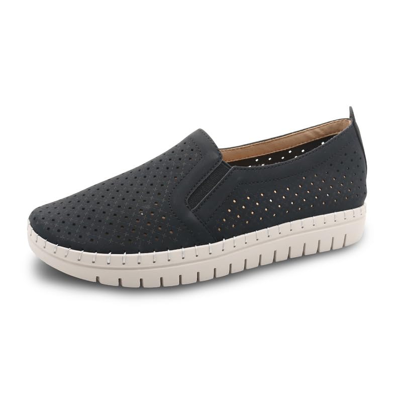 Glolily ELLE Slip-On Women's Orthotic Walking Sneakers - Lightweight Arch Support Casual Shoes for Women | Perfect for Work, Travel & Everyday Comfort