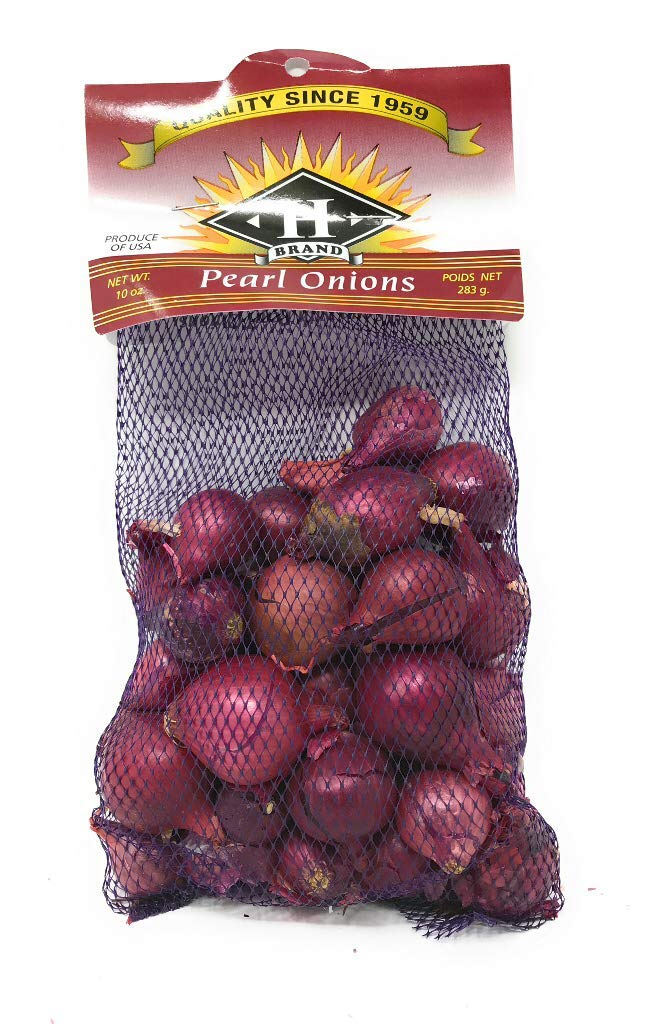 Organic Red Pearl Onions - 10 Ounce (283g) | Fresh Allium Cepa for Salads, Pickling & Gourmet Cooking | Non-GMO, Farm-Fresh Ingredients