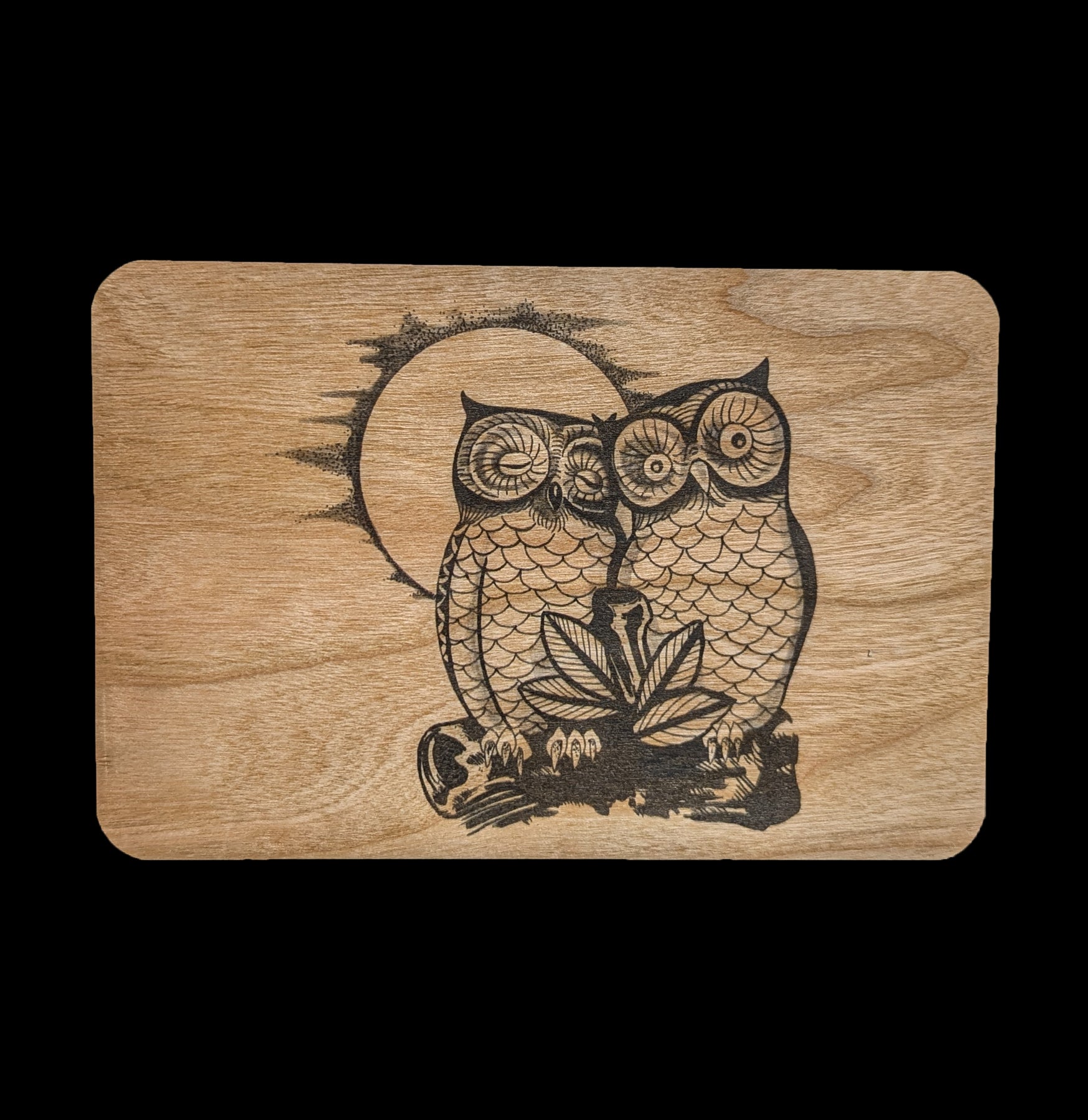 Handmade Wooden Owl Postcards - Unique Nature-Themed Greeting Cards for Birthdays, Holidays & Home Decor