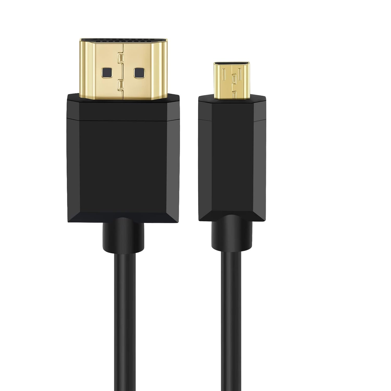Premium Micro HDMI to HDMI Cable 4K 60Hz 1.5m (5ft) with Ethernet & Audio Return - Compatible with Raspberry Pi 4/400, GoPro Hero 7, Sony A6000/A6300, Nikon B500 - Perfect for 4K Video Streaming, Gaming & Camera Connections