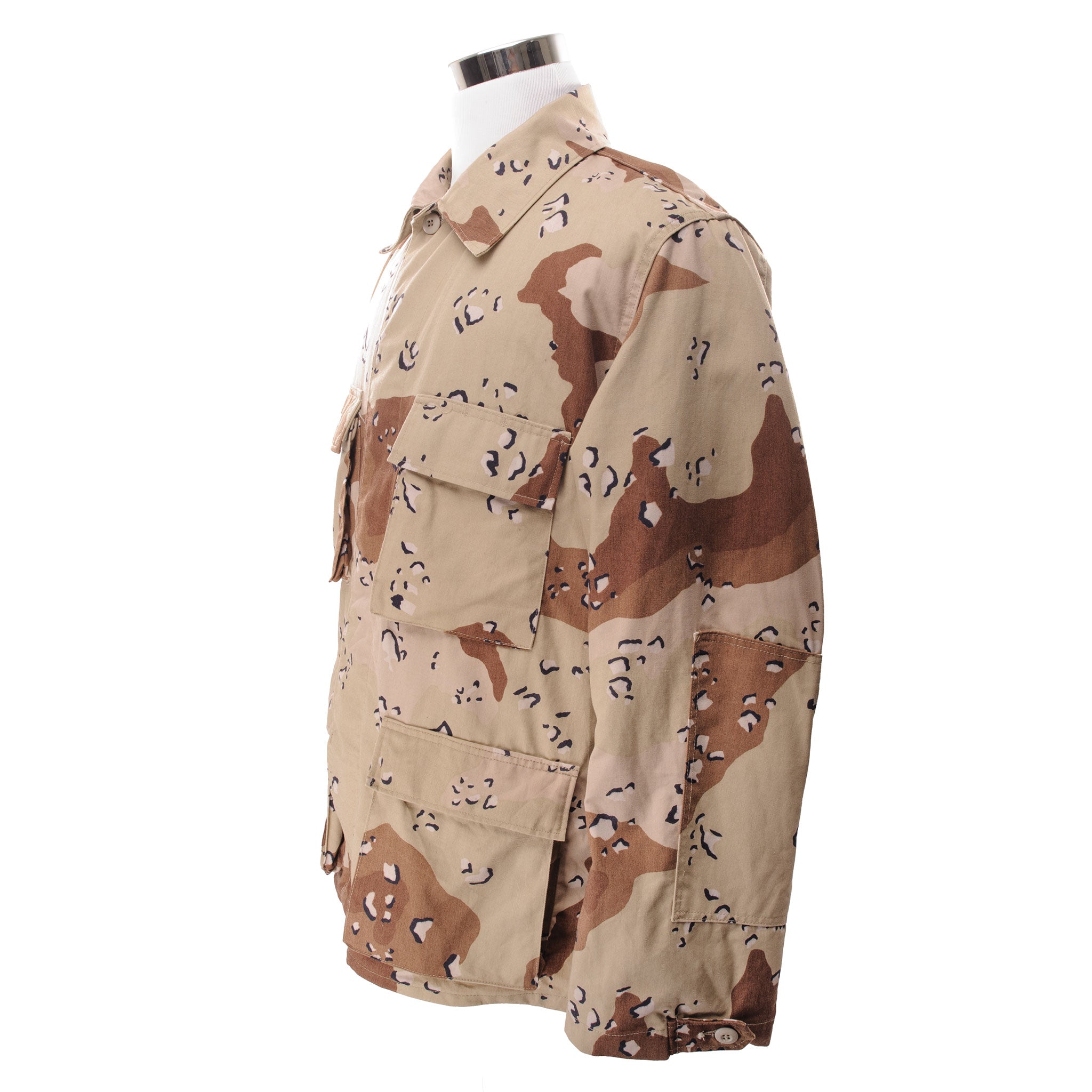 Vintage US Army Desert Camo Chocolate Chip Combat Jacket 1983 - Large Regular Size | Military Surplus Jacket for Outdoor Adventure, Airsoft, and Collectors
