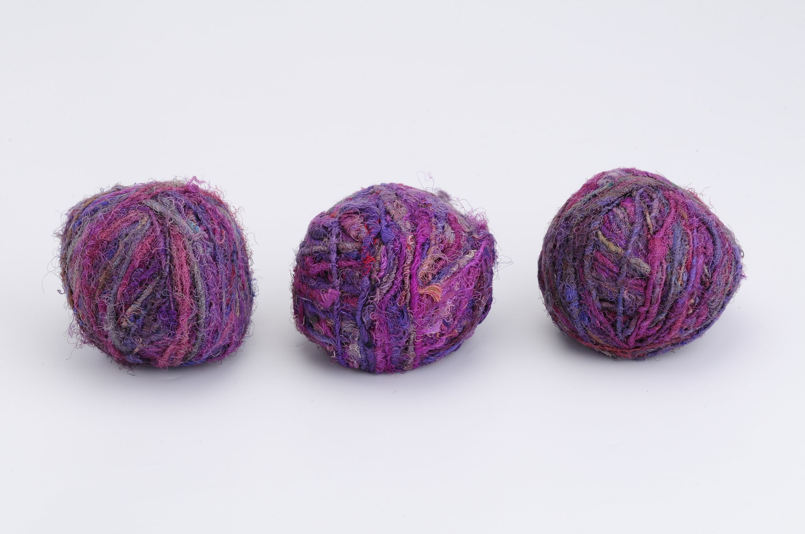 100% Pure Himalayan Silk Yarn for Knitting - Soft Luxury Purple Thread - Perfect for Scarves, Shawls & Baby Clothes