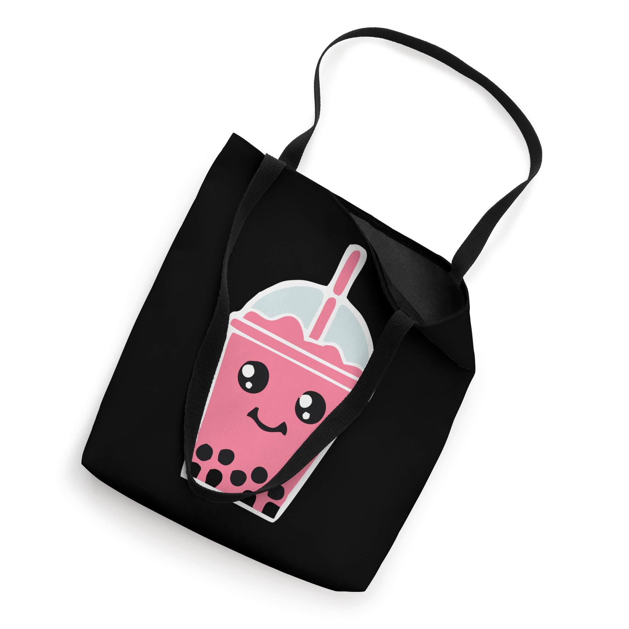 Cute Anime Tote Bag for Bubble Tea & Boba Milk Tea Lovers | Kawaii Design for School, Shopping & Travel