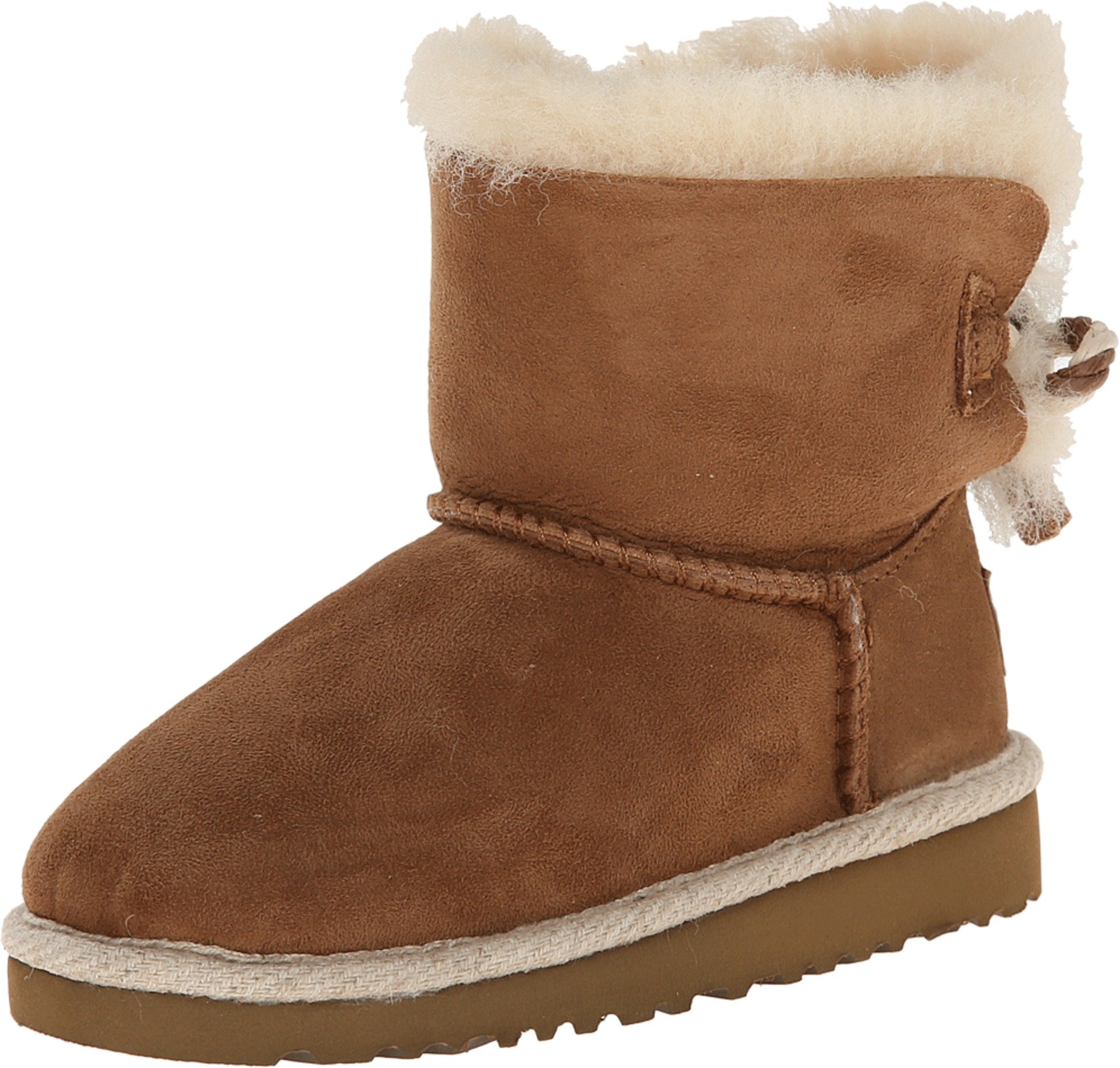 UGG Kids Selene Boots for Girls - Chestnut Toddler/Little Kid Size 12 - Warm & Cozy Winter Boots for Outdoor Play & School