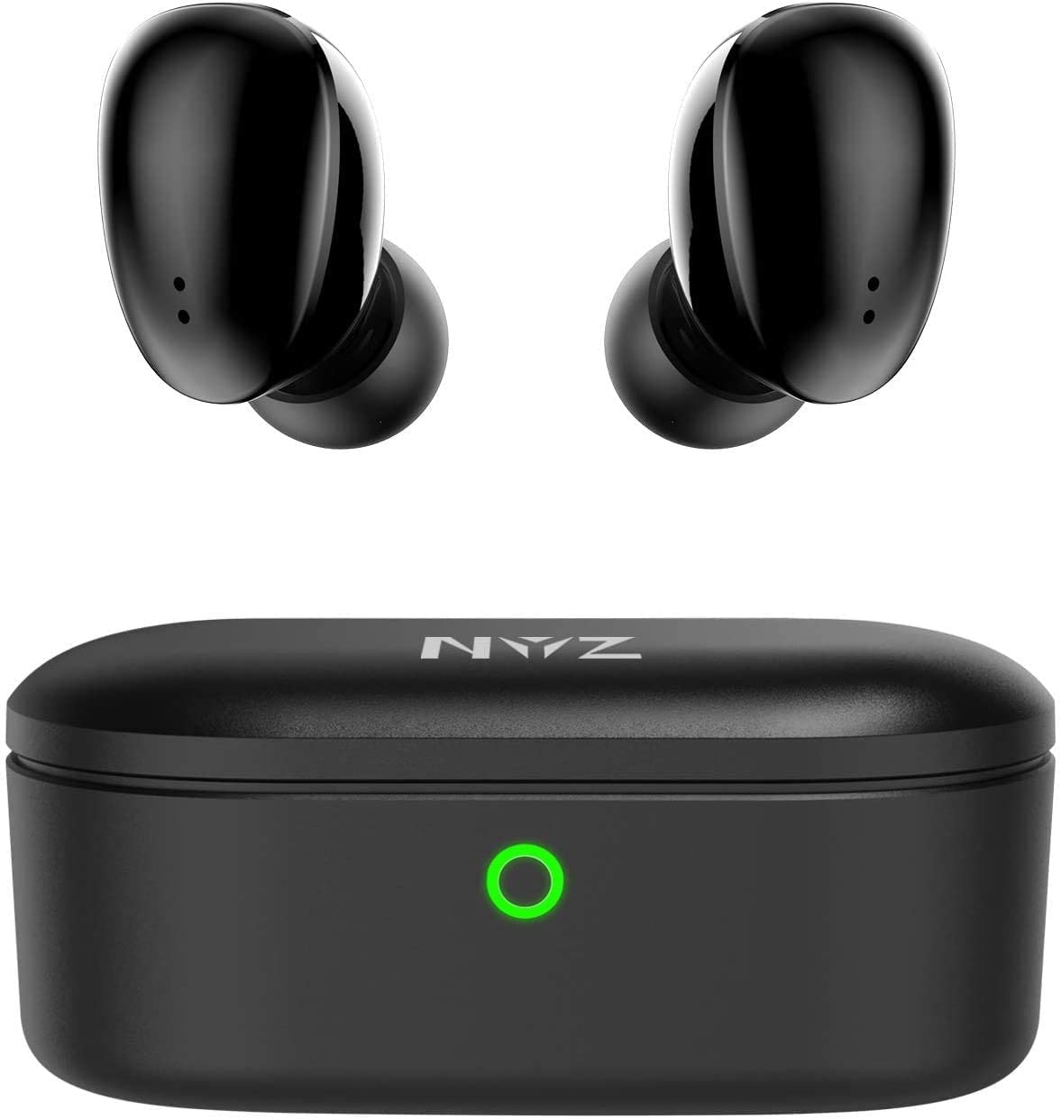NYZ True Wireless Bluetooth Earbuds with Hi-Fi Stereo, Deep Bass & CVC 8.0 Noise Cancellation Mic - Sweatproof in-Ear Headphones for Work, Travel, Gym & Running | Perfect for Commuting, Workouts & Outdoor Activities