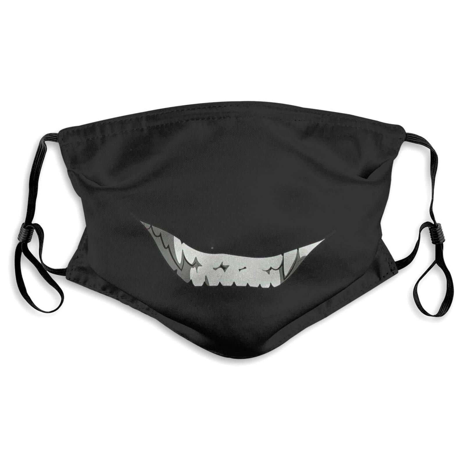 Hellsing Anime Vampire Smile Face Mask for Adults - Reusable, Washable with Nose Wire - Perfect for Cosplay, Halloween & Anime Conventions