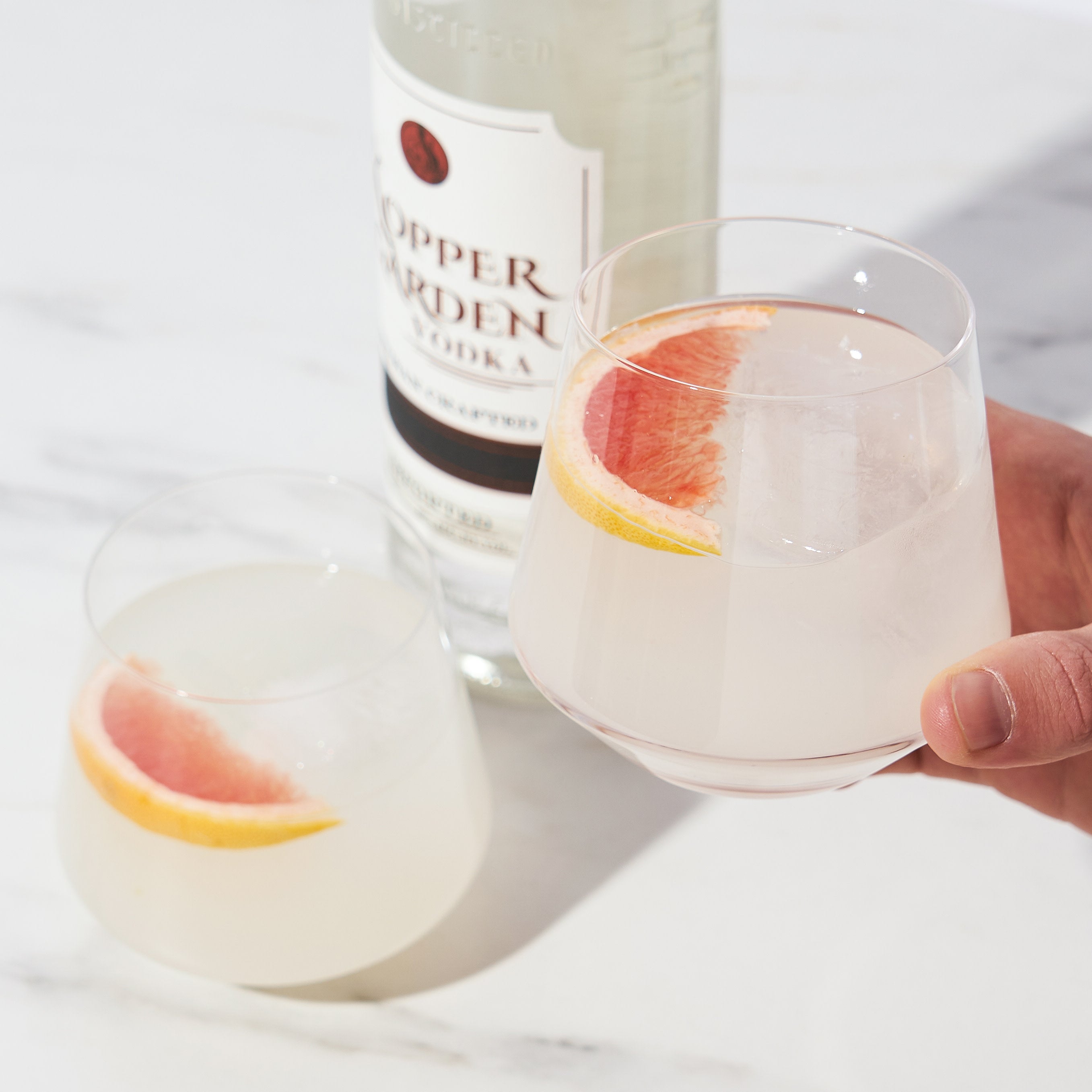 Raye Angled Crystal Cocktail Glasses Set of 2 - Elegant Barware for Whiskey, Martini & Cocktail Parties - Perfect for Home Bars, Weddings & Gifts