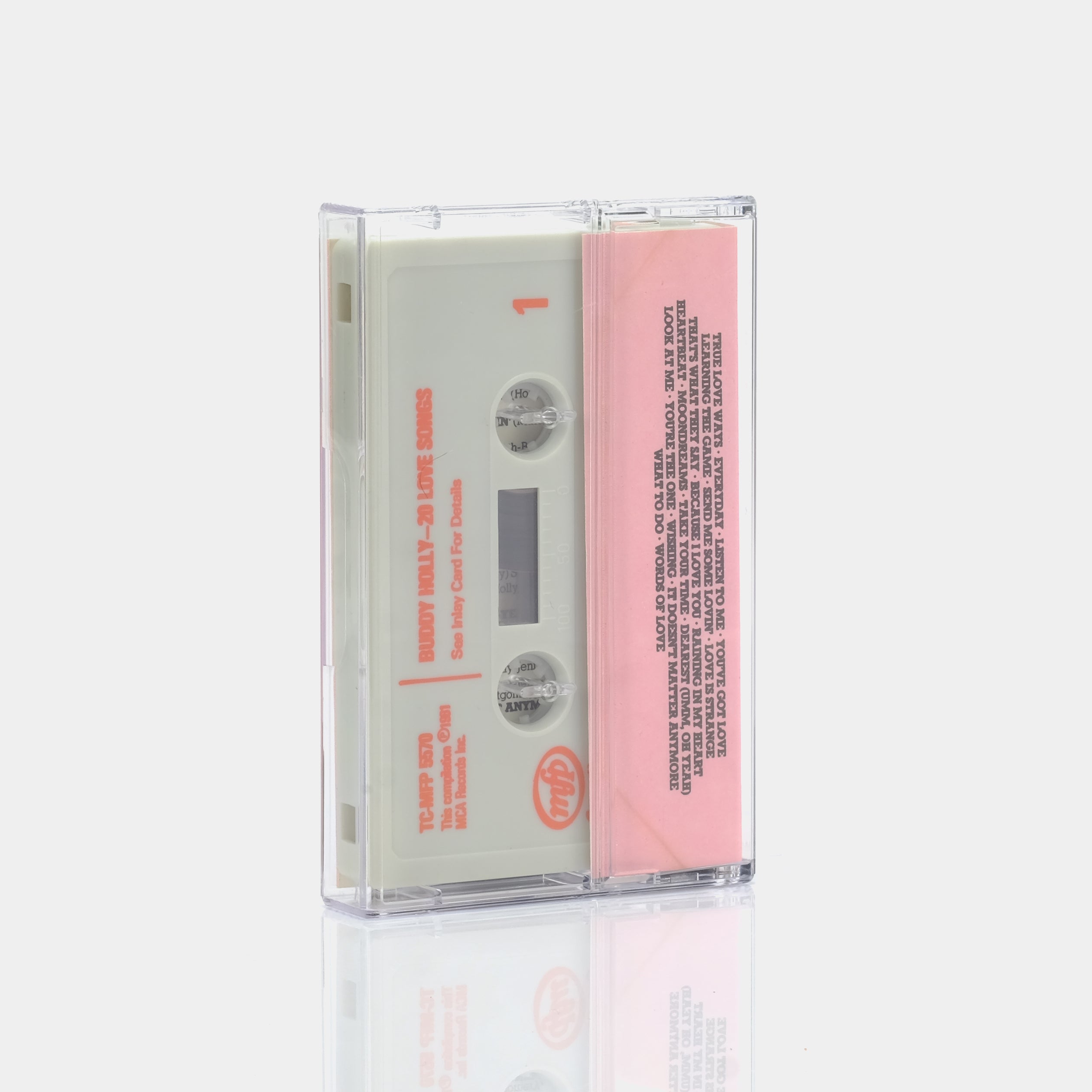 Buddy Holly 20 Love Songs Cassette Tape - Vintage Music Collection for Romantic Evenings & Nostalgic Moments
