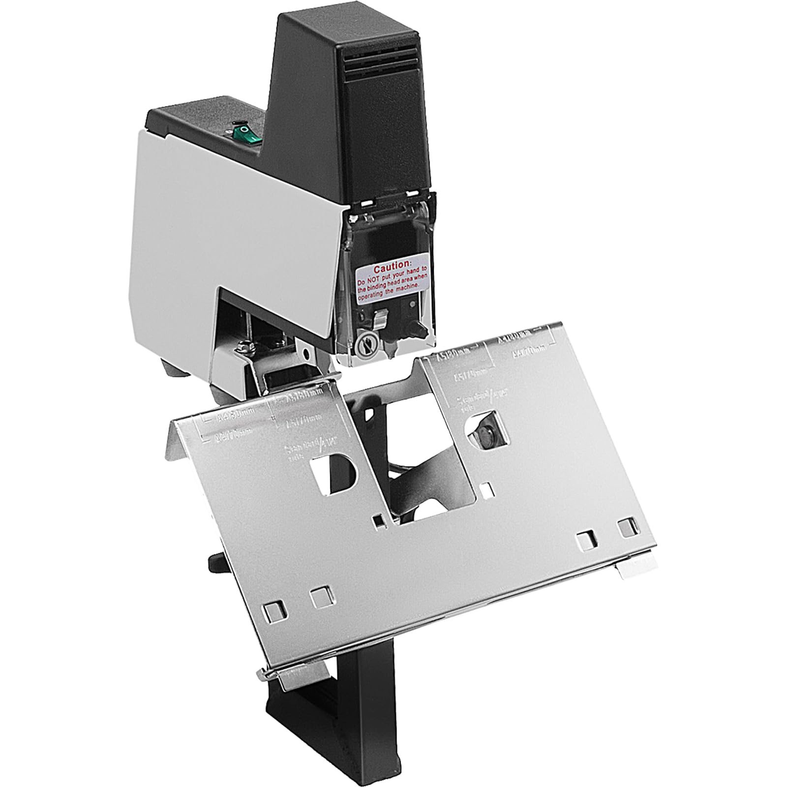 VEVOR Electric Stapler Rapid 106 Automatic Saddle Book Binder - Heavy Duty Flat & Book Binding Machine for 2-50 Sheets (110V, Black) - Perfect for Office, School, and Home Document Binding