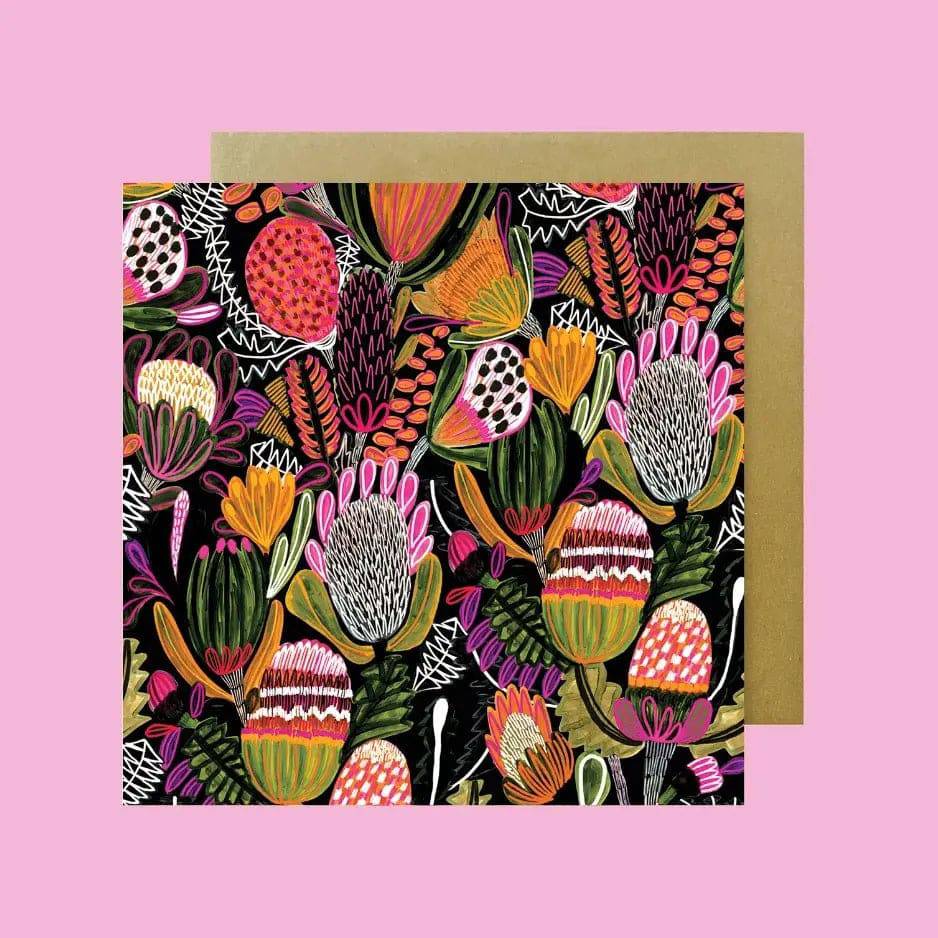 Bush Banksia Magnet and Greeting Card Gift Set - Perfect for Home Decor, Office Gifts, and Special Occasions