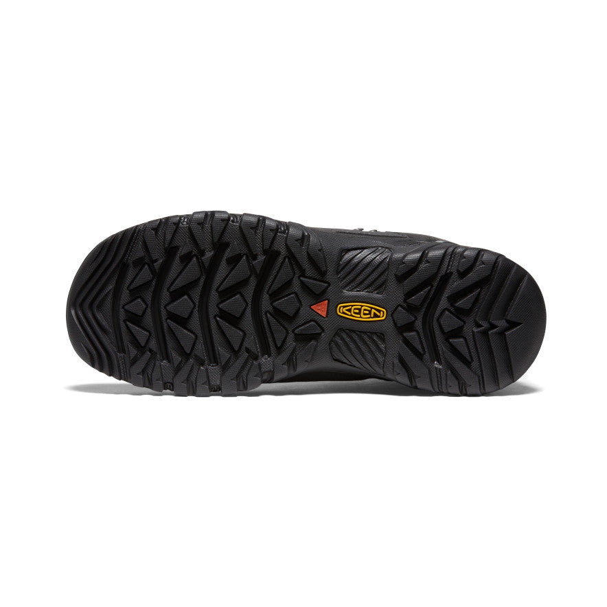 Men's KEEN Targhee III Mid WP Waterproof Hiking Boots - Triple Black - Durable & Comfortable for Outdoor Adventures, Trekking, and Trail Walking
