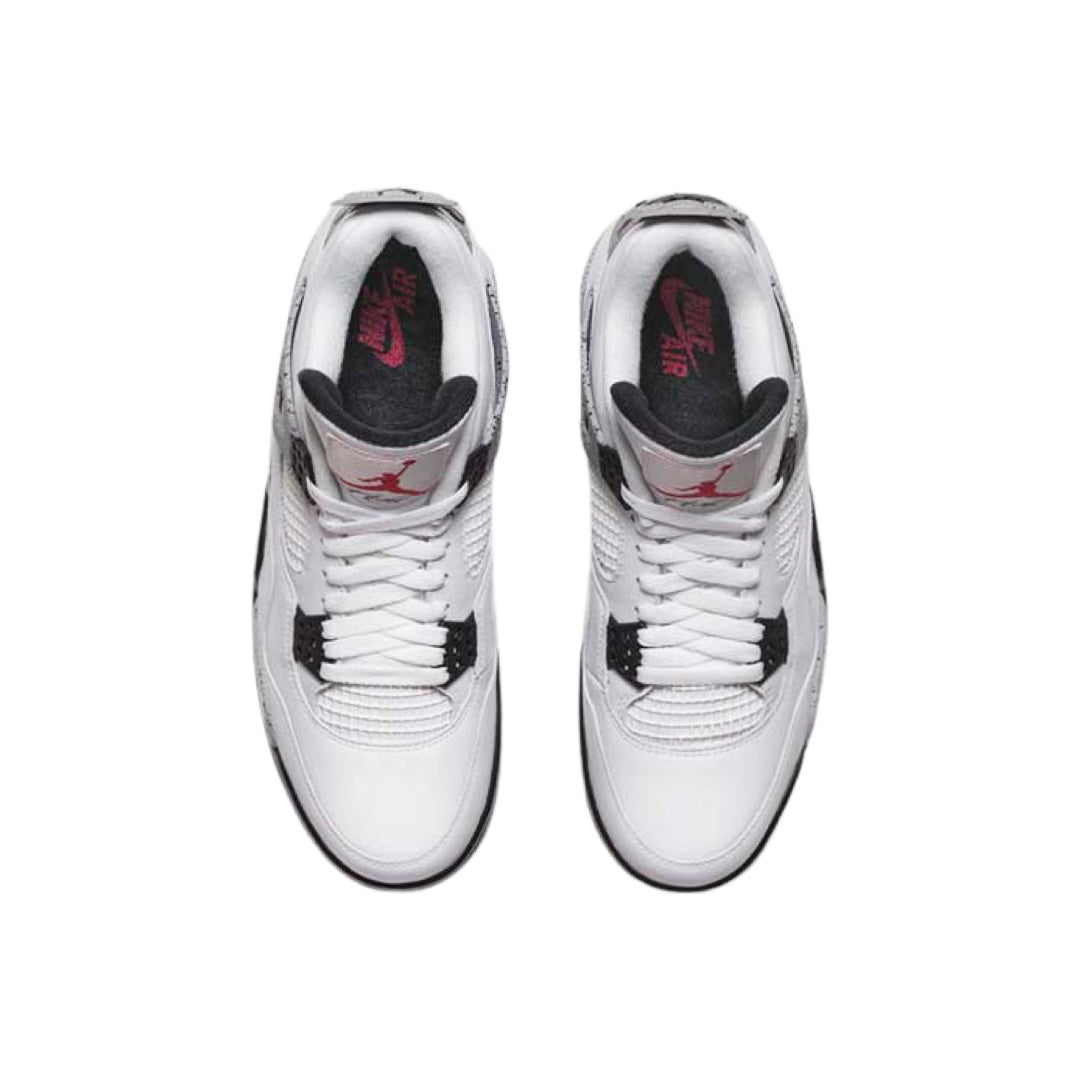 Air Jordan 4 Retro OG White Cement 2016 Sneakers - Men's Basketball Shoes in White/Fire Red/Tech Grey/Black | Perfect for Streetwear, Casual Outfits & Sneaker Collectors