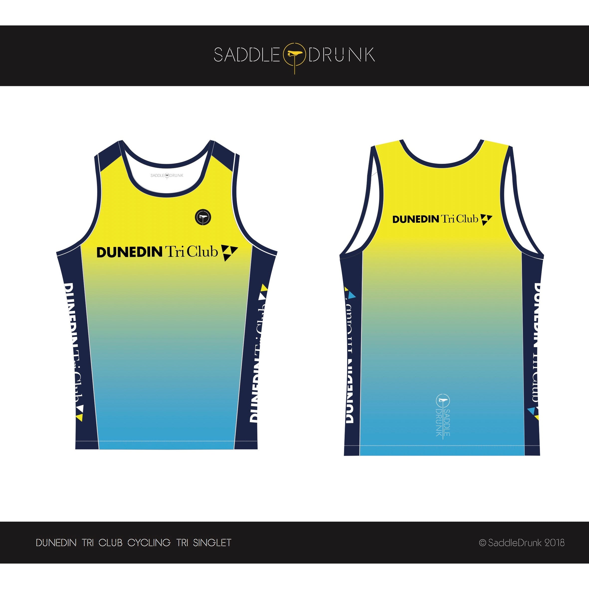 Dunedin TRI Club Race Singlet - Lightweight Performance Running Top for Triathlons & Training - Men's Athletic Shirt for Cycling, Swimming & Endurance Sports