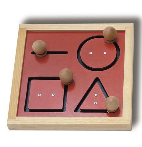 TAG SM112 Magnetic Geometric Tracking Board - Montessori Learning Toy for Kids, STEM Educational Puzzle for Toddlers - Perfect for Classroom, Homeschool & Travel Activities