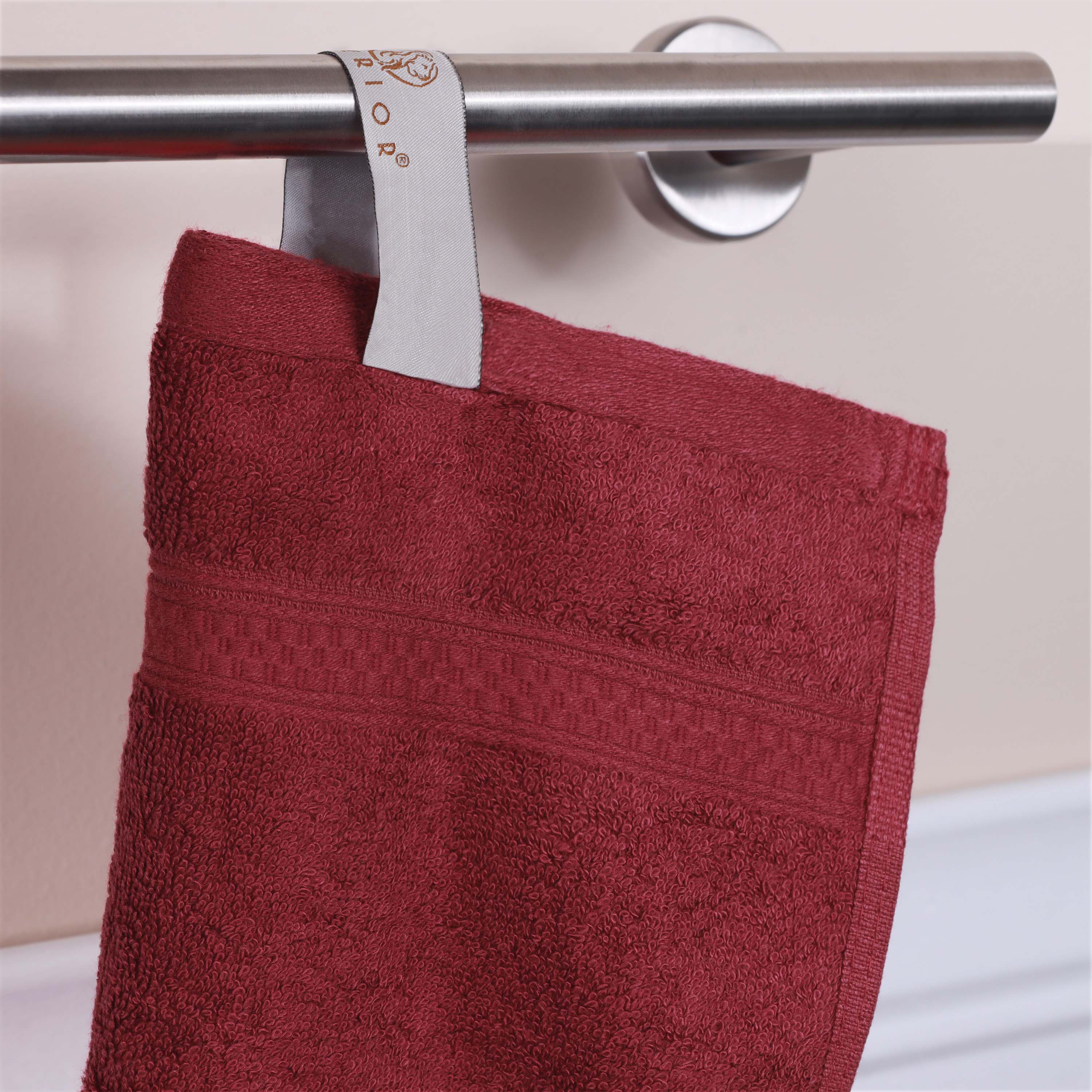 Ultra Soft Rayon Bamboo Cotton Blend Bath & Hand Towel Set | Eco-Friendly, Absorbent & Luxurious for Spa, Bathroom & Guest Use