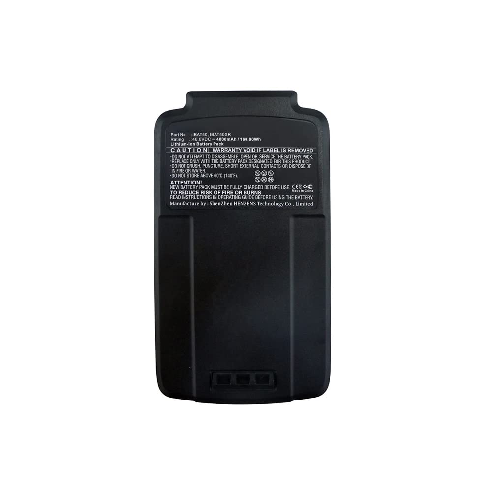Synergy Digital 40V 4000mAh Li-ion Replacement Battery for Snow Joe iON16CS & iBAT40XR - Ultra High Capacity Power Source for Gardening Tools, Lawn Mowers & Outdoor Equipment