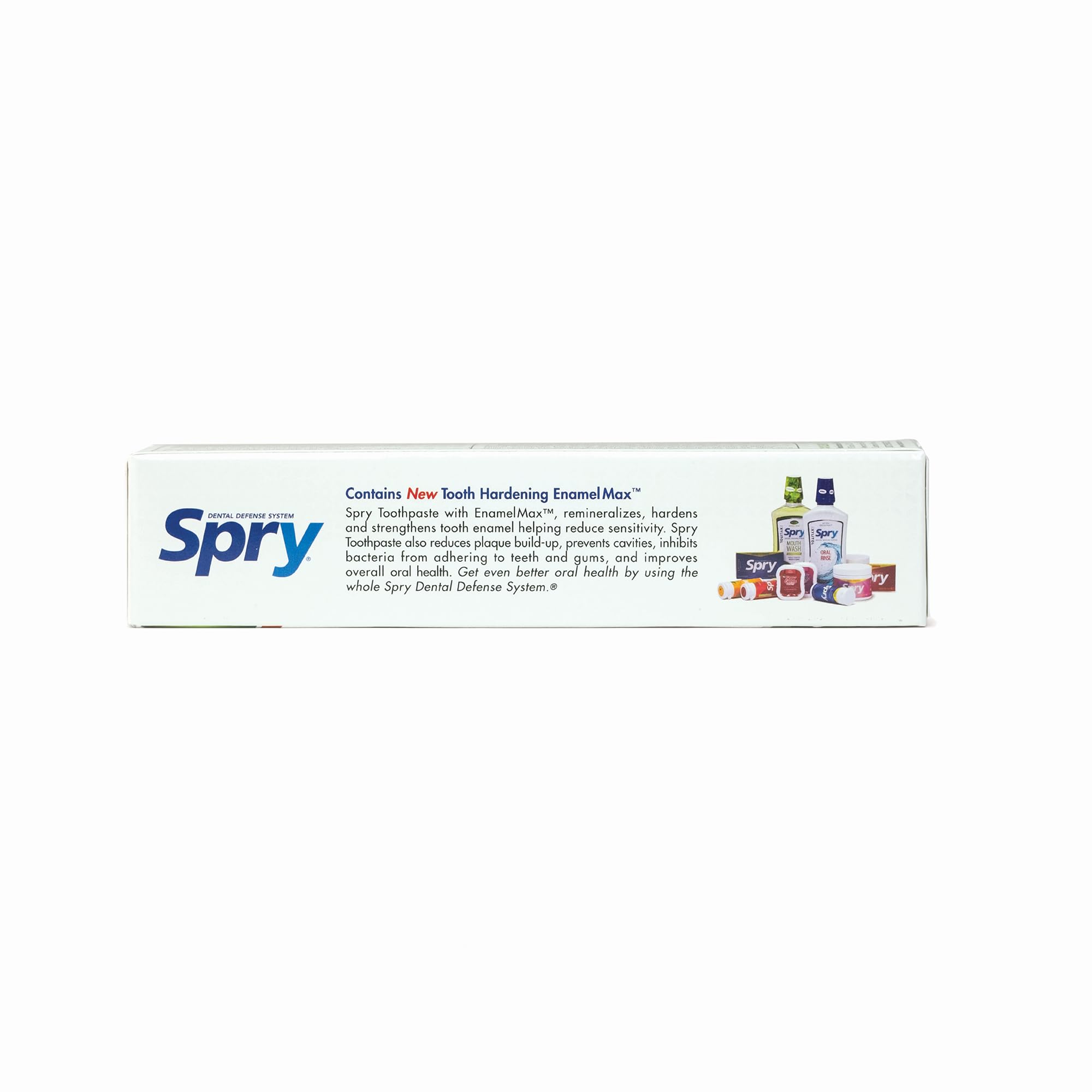 Spry Xylitol Fluoride Toothpaste 5oz for Adults & Kids - Natural Teeth Whitening, Breath Freshening & Mouth Moisturizing with Spearmint Flavor (Pack of 1) | Ideal for Daily Oral Care, Family Use & Travel Essentials