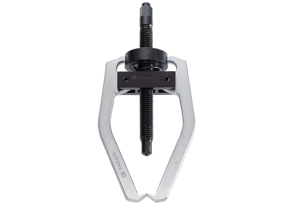Facom Self-Gripping Long Reach Slim 2-Leg Puller - Heavy Duty Bearing Gear Puller Tool for Automotive Repair & Industrial Maintenance