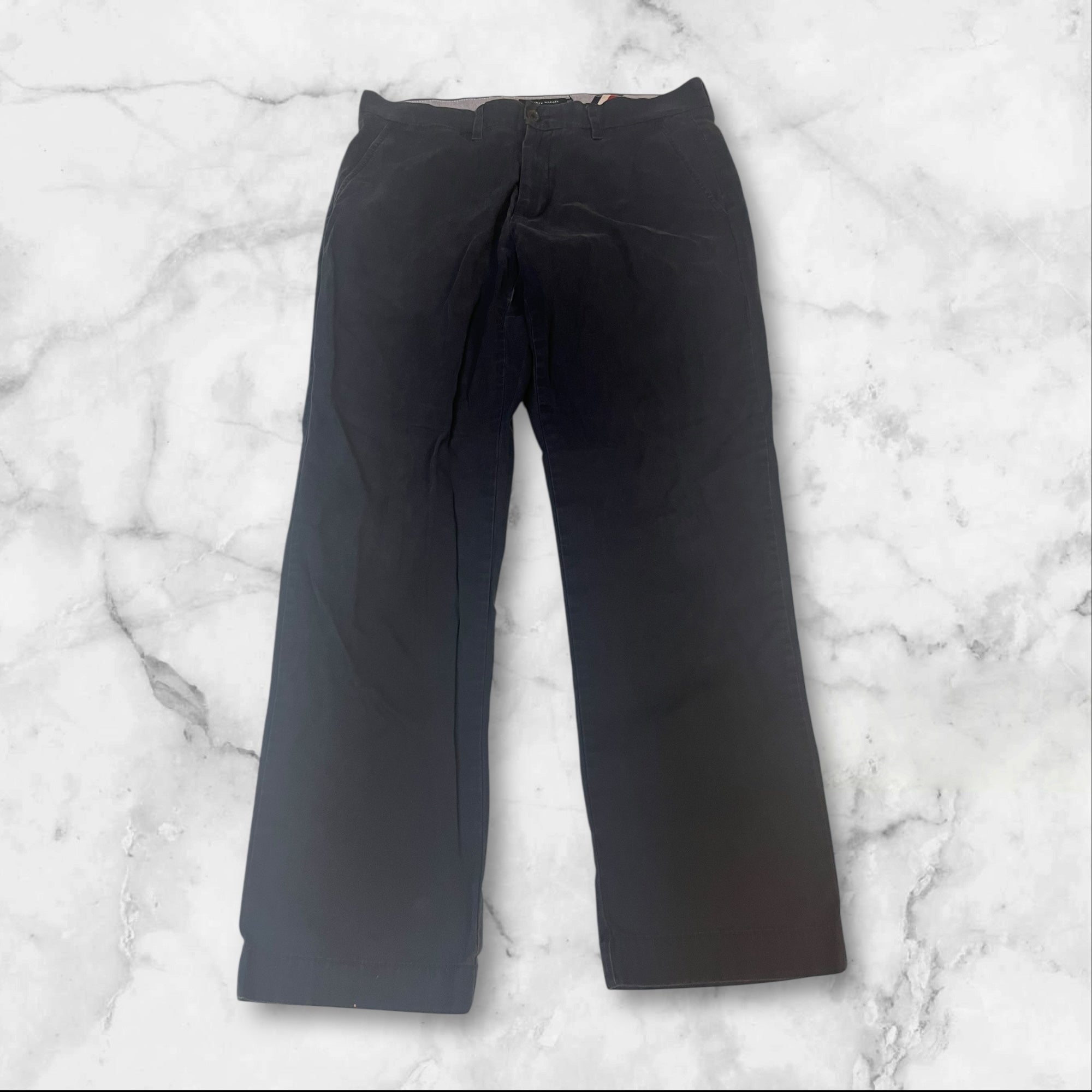 Vintage Polo Ralph Lauren Men's Classic Fit Cotton Dress Pants 33x30 - Slim Fit, Comfortable & Stylish for Business, Office, and Casual Wear