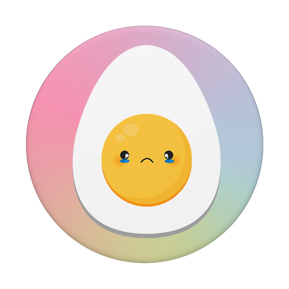 Pastel Goth Sad Aesthetic Japanese Kawaii Egg PopSockets - Phone Grip & Stand for iPhone, Samsung, Tablets - Perfect for Emo, Goth & Kawaii Lovers