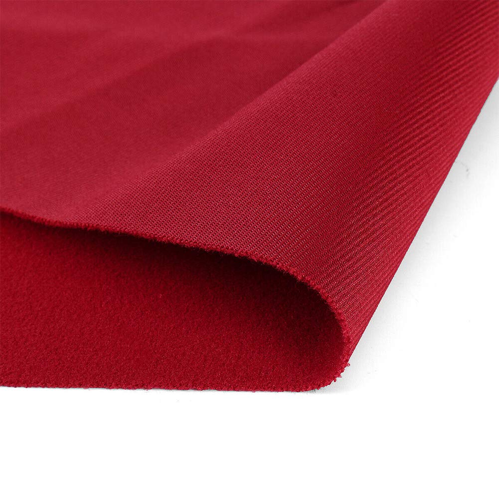 Premium 9 ft Pool Table Felt with 6 Felt Strips - High-Quality Billiard & Snooker Cloth for 9-Foot Tables - Durable Red Felt Accessories for Professional & Home Game Rooms
