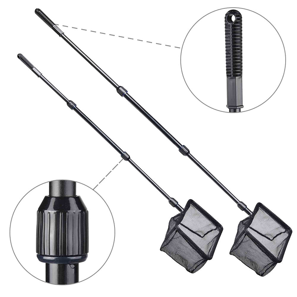 AquaBasik 6-in-1 Fish Tank Cleaning Kit - Aquarium Gravel Cleaner, Water Changer, Algae Scraper & More - Perfect for Freshwater & Saltwater Tanks Maintenance