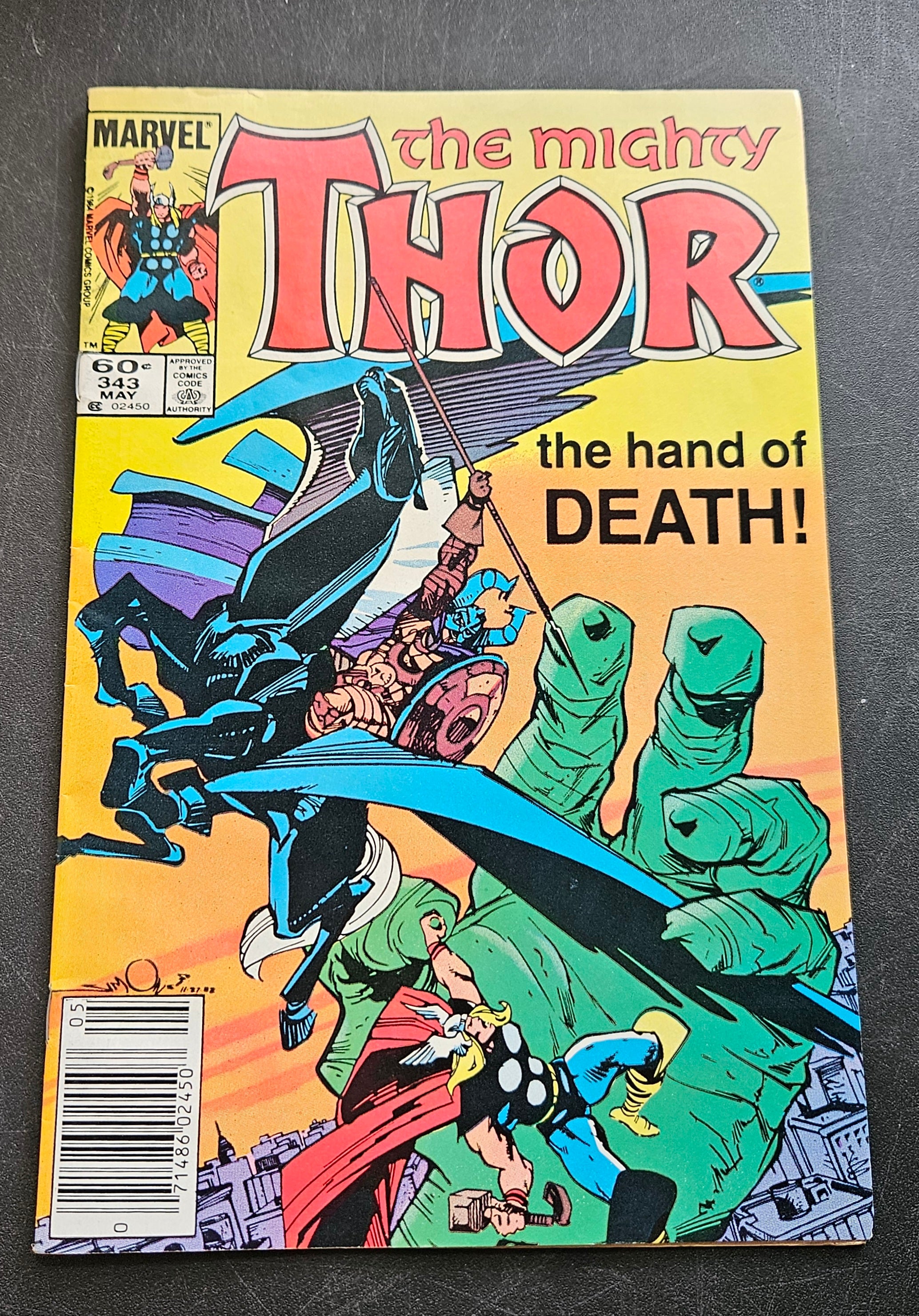 The Mighty Thor Vol 1 #343 - If I Should Die Before I Wake - Marvel Comic Book May 1984 | Rare Collectible for Superhero Fans & Comic Book Enthusiasts