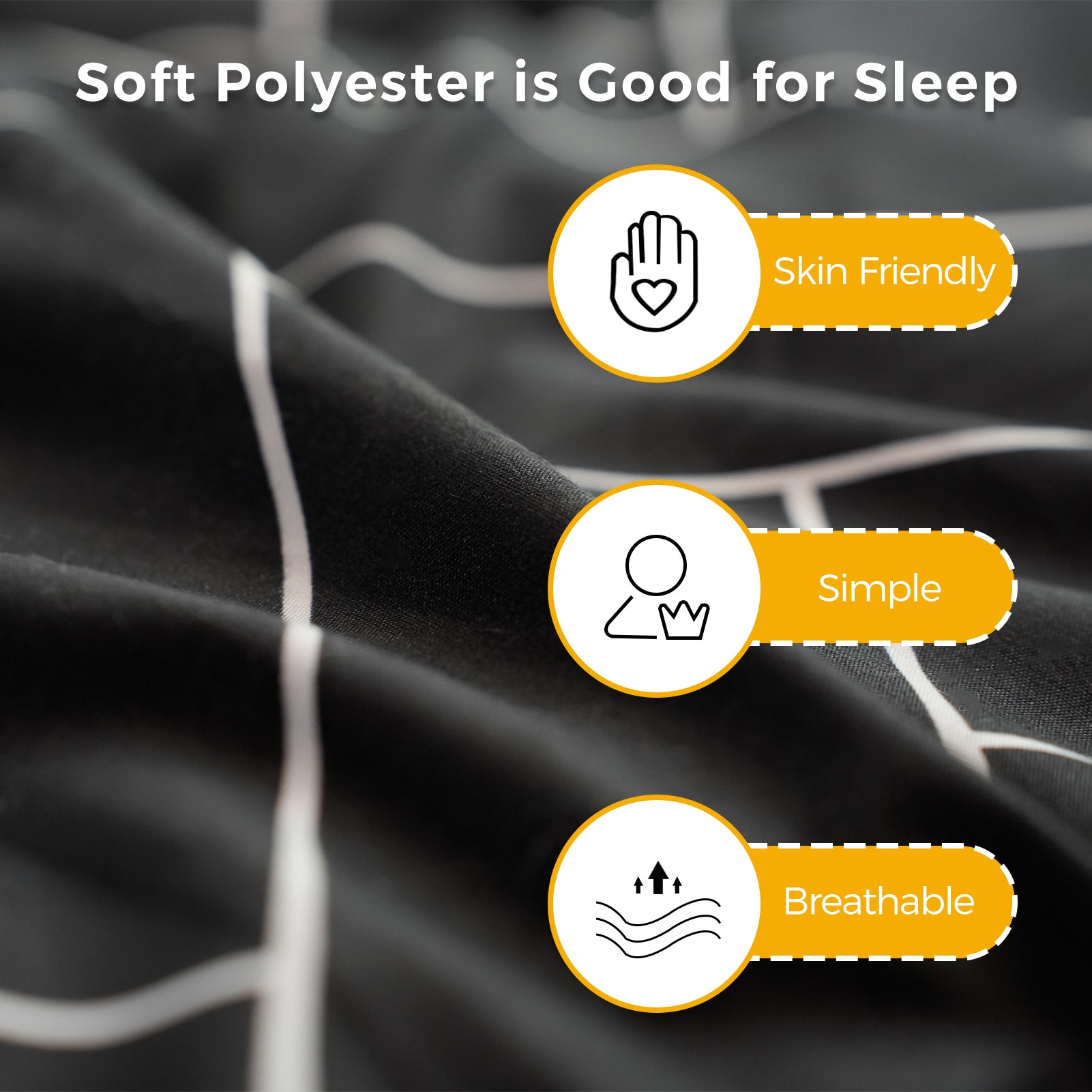 MAXYOYO Japanese Floor Futon Mattress - Black Geometric Pattern, 3-Inch Thick Foldable Sleeping Pad for Guest Bed, Floor Bed, Camping & Travel | Comfortable & Space-Saving