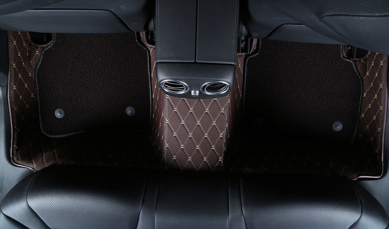 Custom Fit Double Layer Full Coverage Floor Mats for 2007-2016 Cadillac Escalade (6 Seater with 2 Seats in Second Row) - Coffee Brown - All-Weather Protection & Easy Cleaning - Perfect for Family Road Trips, Daily Commutes, and Outdoor Adventures