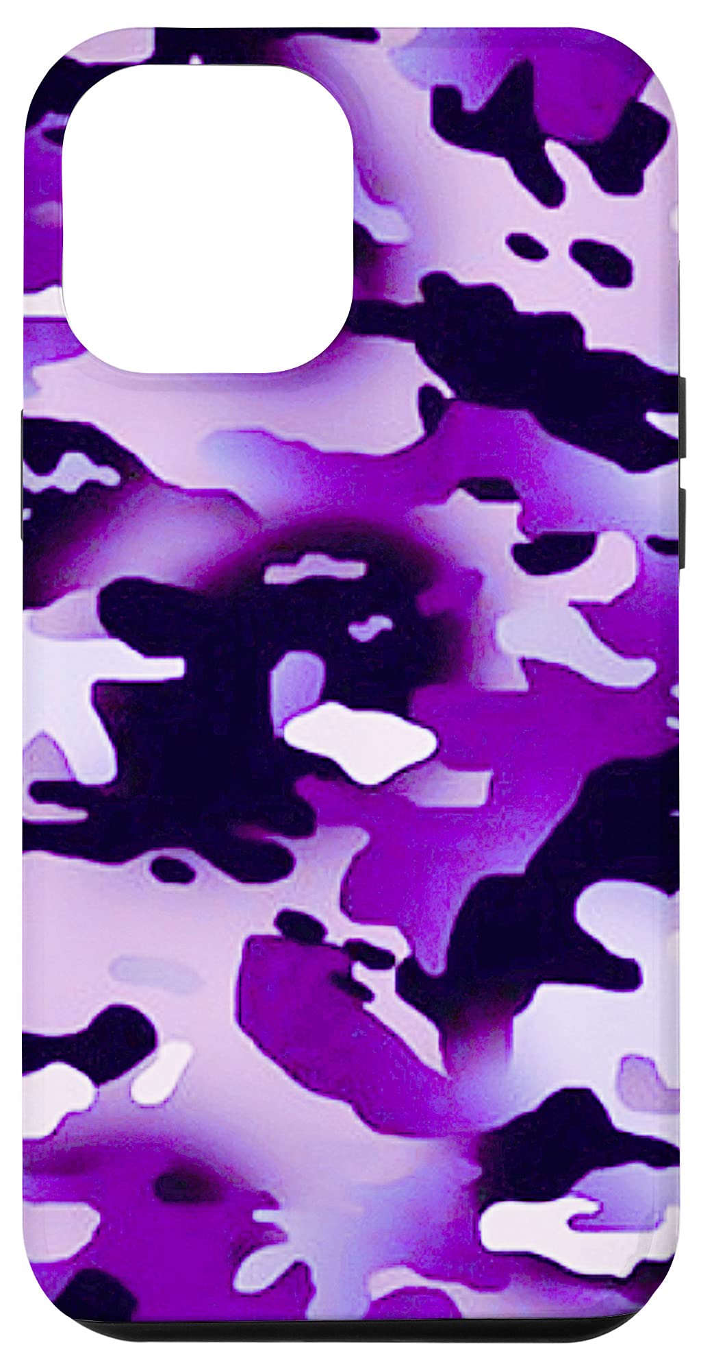 iPhone 12 Pro Max Grunge Purple Camouflage Case - Durable Protective Cover for Outdoor Adventures & Daily Use