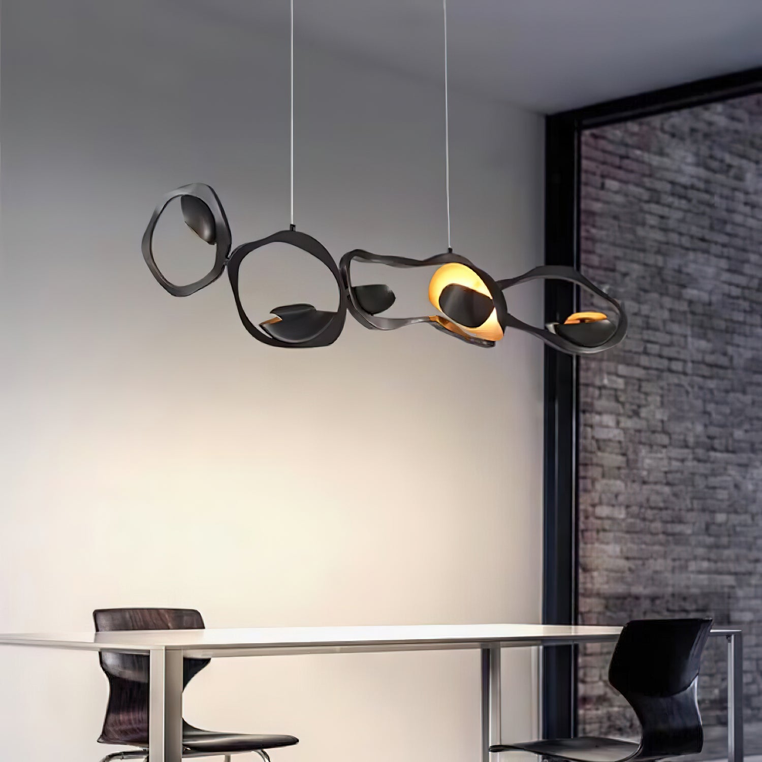 Emmett Modern Crystal Chandelier - Elegant Ceiling Light Fixture for Dining Room, Living Room & Bedroom | Energy Efficient LED Lighting for Home Decor